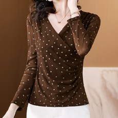포플러앤씨 호리즈 도트 블라우스