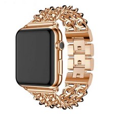 우먼스9999 메탈 체인 워치 스트랩 42 44mm, 로즈골드, 1개
