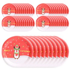 PARTYHAE 聖誕派對盤魯道夫 18 厘米, 10片, 5個