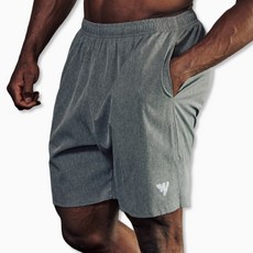 WINABLE 男款健身運動鬆緊帶機能涼感網眼五分日常訓練褲