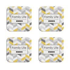 可愛簡約珪藻土杯墊 B35 4入, 款式24