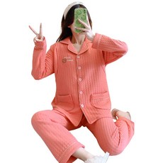 Daymon孕婦小熊口袋睡衣上下套裝 iin136