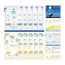 PENPIA 600小學生筆記本男孩3-6日記本, 隨機發貨, 30個