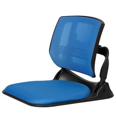 체어클럽 매트릭스 접이식 메쉬 좌식의자 MT100B, 블루