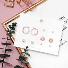 女孩童日常造型耳環10件組