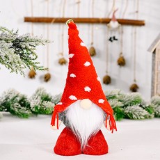 蓬鬆針織帽聖誕老人精靈娃娃, 1, 1個