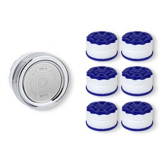 AQUADUO 淨水頭 SF-2000+專屬防銹過濾器 6入, 1套