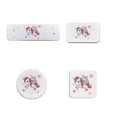 可愛簡約矽藻土杯墊 B46組合, 類型 8