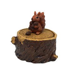 動物木製模型桌上型菸灰缸 RA041, 松鼠, 1個