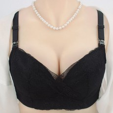 交叉設計蕾絲哺乳內衣