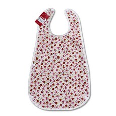 더해피 아동용 이유식 턱받이, 02 작은딸기 레드, 1개, 1개입