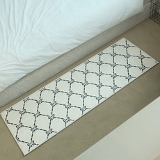 POSIELLA 超細纖維蝴蝶結腳踏墊, 經典奶油色
