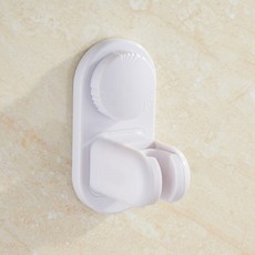 withWIN 吸盤式蓮蓬頭架 蓮蓬頭支架 2入, 白色