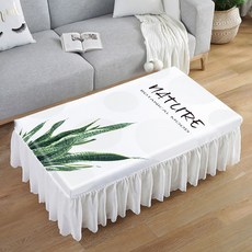 알럽홈 거실 커피테이블 쉬폰 커버, 자연, 1개