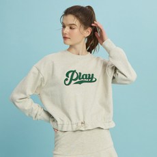 DEBB 女款 Boucle Logo 短版大學T DEAMB2010M