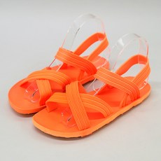 First Step 女士水上樂園果凍涼鞋 1 厘米, 240, 橘子