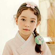 Chaney Bonbong 女童水貂花 Garam Sufia 韓服發 2 件套