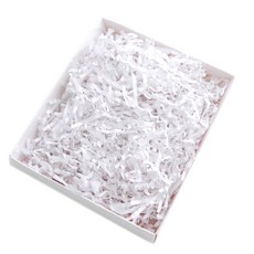 皺褶填充紙絲 1000g, Z01 白色, 1個