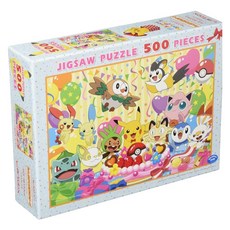 enSKY 寶可夢拼圖 Set 500片 3歲以上 尺寸約38x53cm, 多色, 1盒