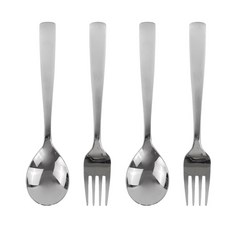 兒童基本模板叉套裝, 單色, 湯匙+叉子