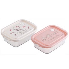 Skater Hello Kitty保鮮盒 2件組, 1套, 混色