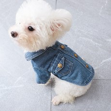 Lanboer 狗狗厚實超細纖維丹寧, B款