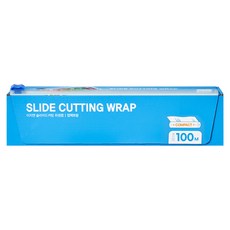 EZn 滑動切割保鮮膜 輕巧型, 1盒, 100m