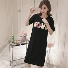 孕婦哺乳短袖連身裙