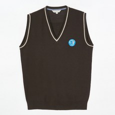 校服Mall兒童款米色線條背心