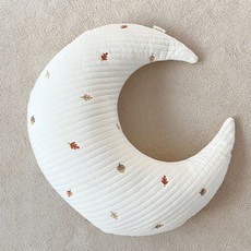 Malolotte 絎縫刺繡C型哺乳靠墊, 楓葉橡實款