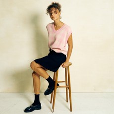 GREENWITCH 格紋針織背心