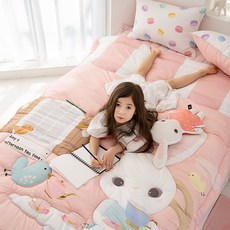 myhouSE 孩童兔子圖案棉被, 混色