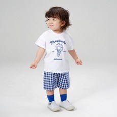 KIDSCOMO 兒童透氣甜點短袖套裝