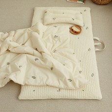 asomn 100支棉分離式午睡被+頸枕+薄墊組, 無尾熊款