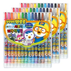 Color Pencil pororo旋轉蠟筆, 3組, 14 種顏色