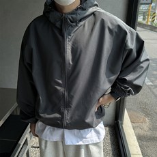 Meosidda 男女通用 Oversize 連帽 Gorpcore 風格防風外套