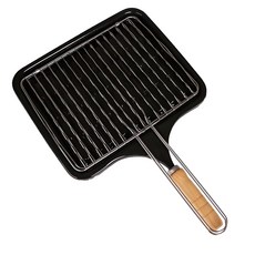 POETA 旋轉式琺瑯不鏽鋼烤網烤盤, 1個