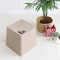 슐 키캡 인테리어 포인트 수납 스툴 4p, 베이지