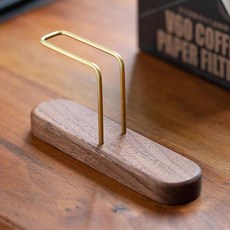 Ttabongoppa 木質咖啡濾紙收納架 JNHA2149, 棕色, 1個