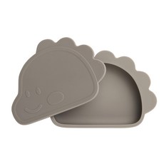 幼兒用 Modu Dino 吸盤餐盤組, 米色, 1個