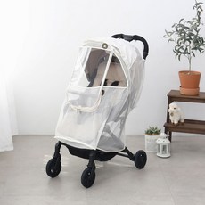 MOMNEST 折衷型便攜式嬰兒推車防蟲蚊帳罩, 1個, 米白色