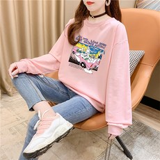 卡通獨特設計印花大學T孕婦上衣