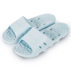 浴室瀝水拖鞋, 天藍色, 1個