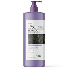 merhent 大容量裝香氛洗髮精 白麝香&茶樹迷迭香, 1500毫升, 1個