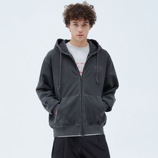 OUTDOOR PRODUCTS 男女通用顏料染色棉質連帽拉鍊外套