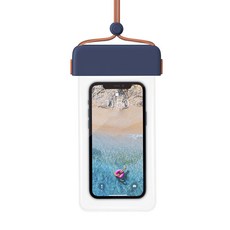 TPU 潛水 海邊 游泳 手機防水袋, 海軍藍, 1個