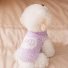 Artipet 寵物柔軟細緻貓咪圖案背心, 紫色, 1個