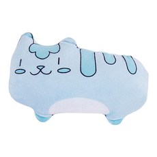 고양이 둥둥펫 놀란냥 캣닢 인형 장난감, 블루, 1개