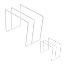 다양하게 쓰기 좋은 냄비 도마 벽걸이 선반, 화이트, 2개