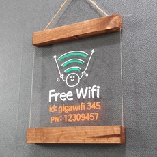 GGUN'S 螢光白板筆用壓克力門牌, 1個